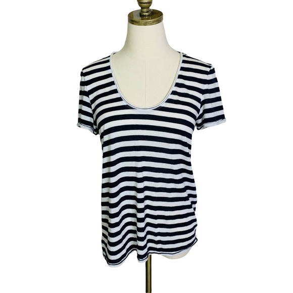 rag & bone Tops - Rag & Bone Linen Blend Striped Knit Top MEDIUM 3190